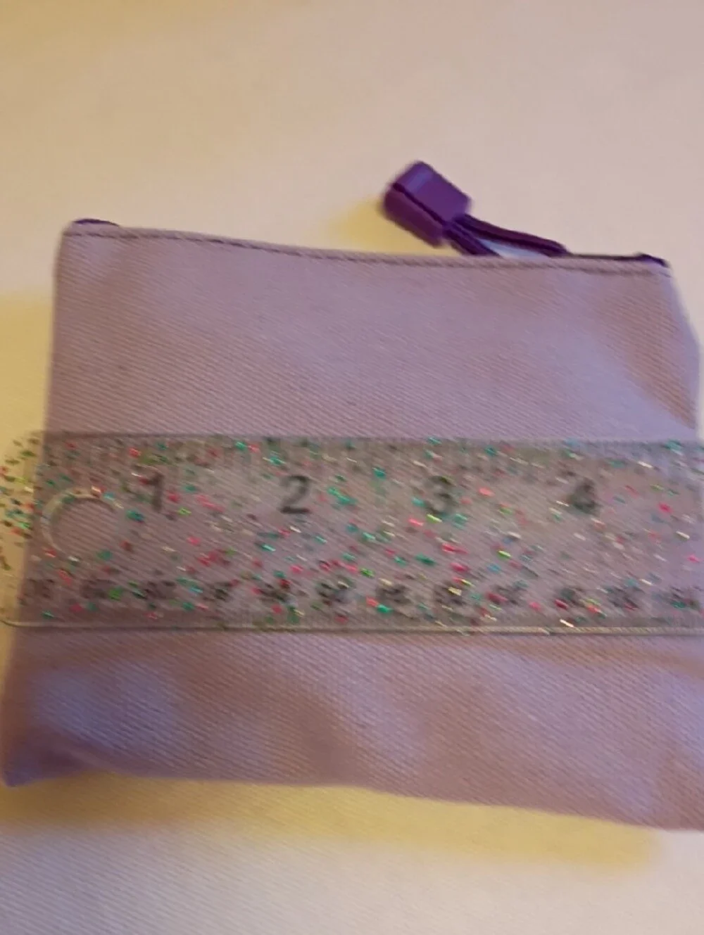 Set of 2 Inspirational Canvas Pouches - Teal & Lavender